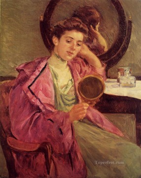 Mujer en su baño madres hijos Mary Cassatt Pinturas al óleo